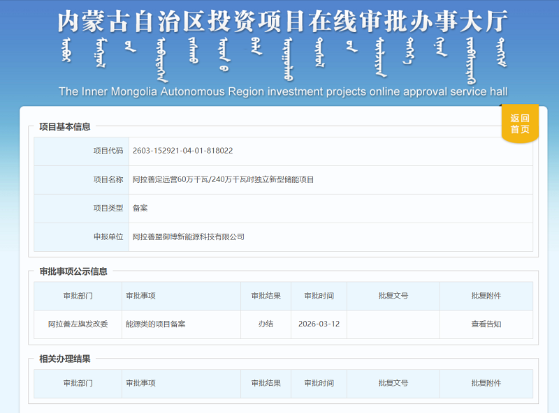 Subject: 600MW/2.4GWh Energy Storage Project Launched in Inner Mongolia, China
